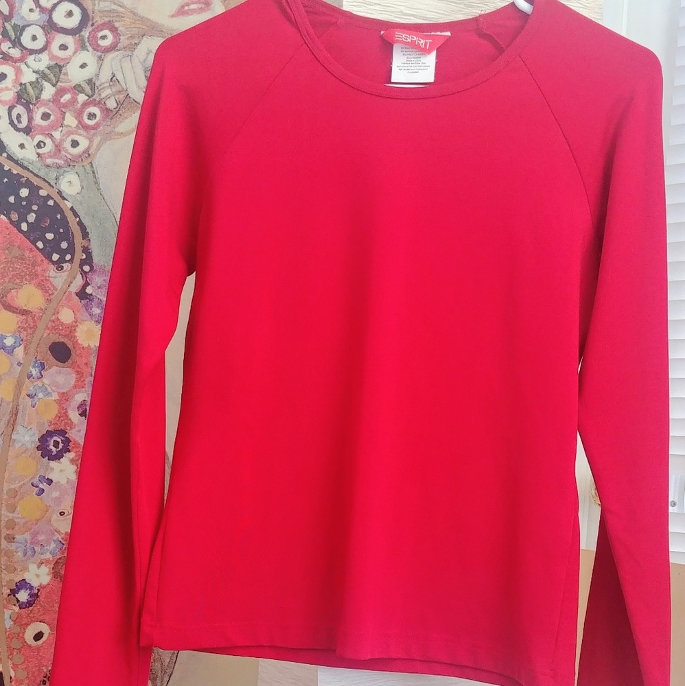 ESPRIT Long sleeve red top